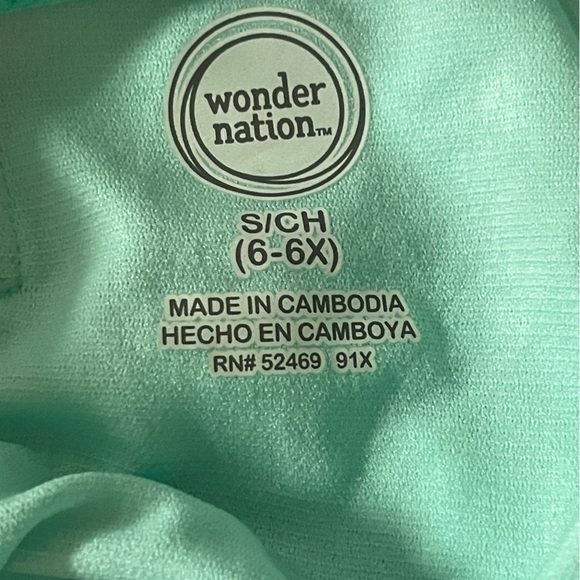 Wonder Nation Aqua Mint Ruffle Swimsuit - Picture 9 of 9